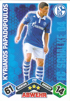 Kyriakos Papadopoulos Schalke 04 2010/11 Topps MA Bundesliga #272